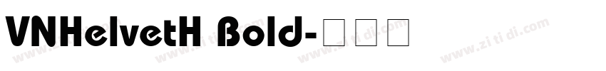 VNHelvetH Bold字体转换